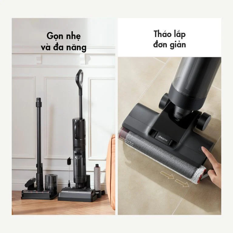 MÁY HÚT BỤI LAU SÀN KHÔ VÀ ƯỚT DREAME H12 DUAL