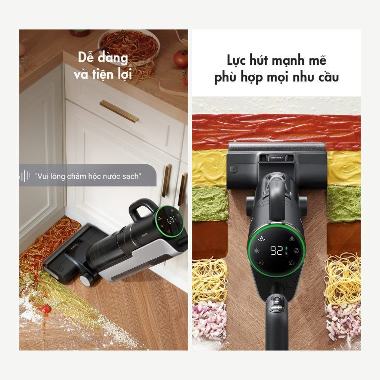 MÁY HÚT BỤI LAU SÀN KHÔ VÀ ƯỚT DREAME H12 DUAL