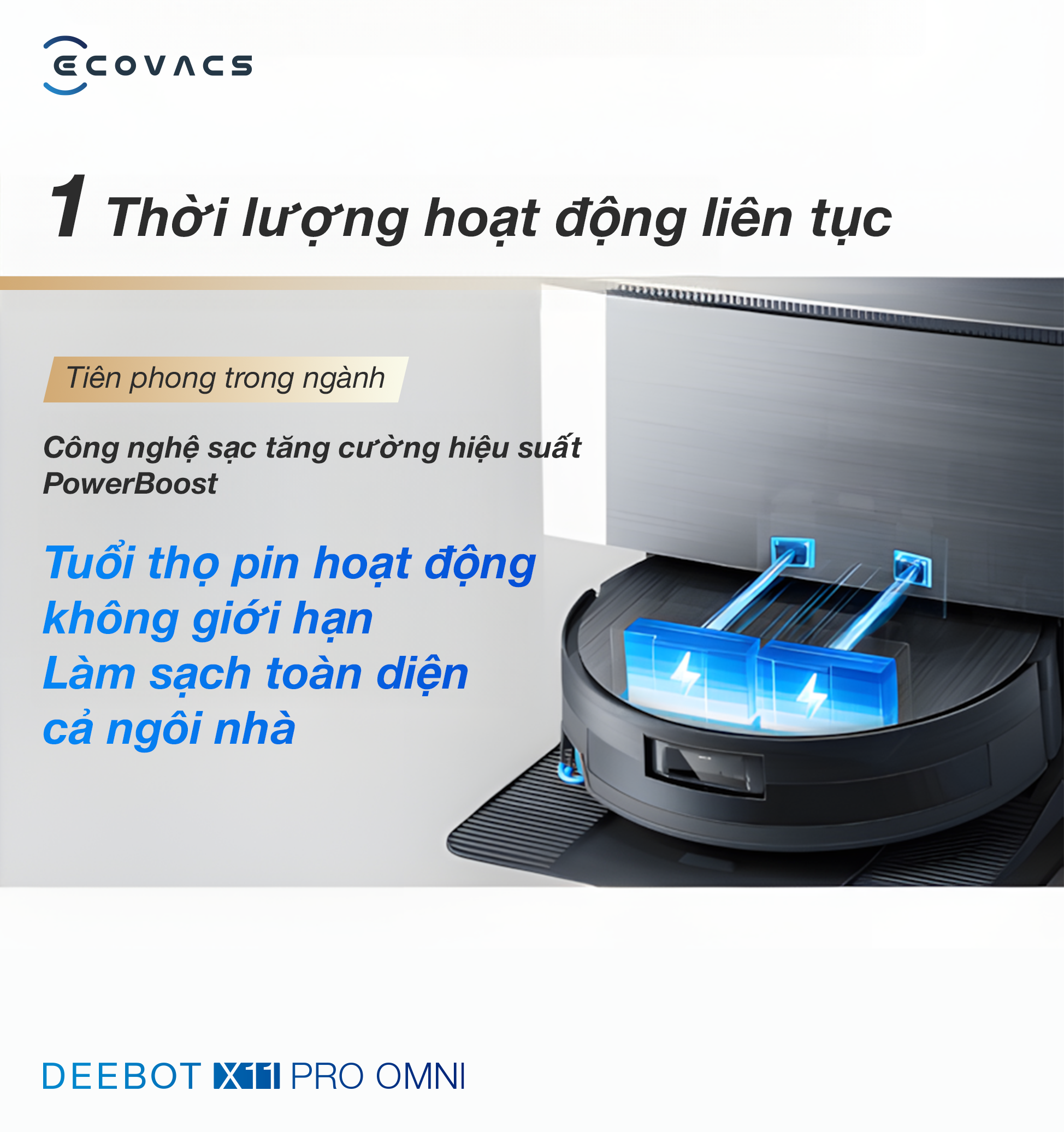Ecovacs Deebot X11 Pro Omni Auto Water