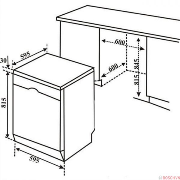 Máy rửa bát Bosch SMS4HCI48E Serie 4